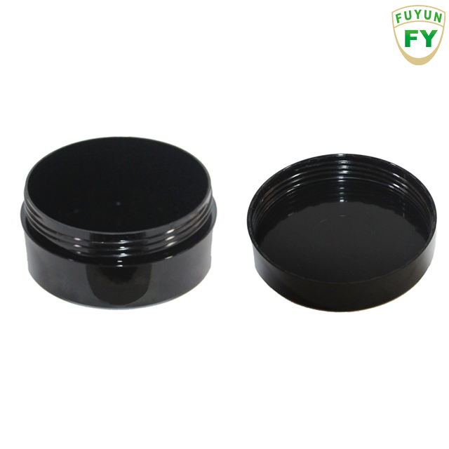 Fuyun 100g Black Skin Care Cream Jars Plastic Hair Conditioner Jars with Screw Cap