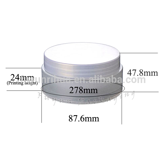 Fuyun 100g Frosted Matt White Double Wall Plastic PP Jars