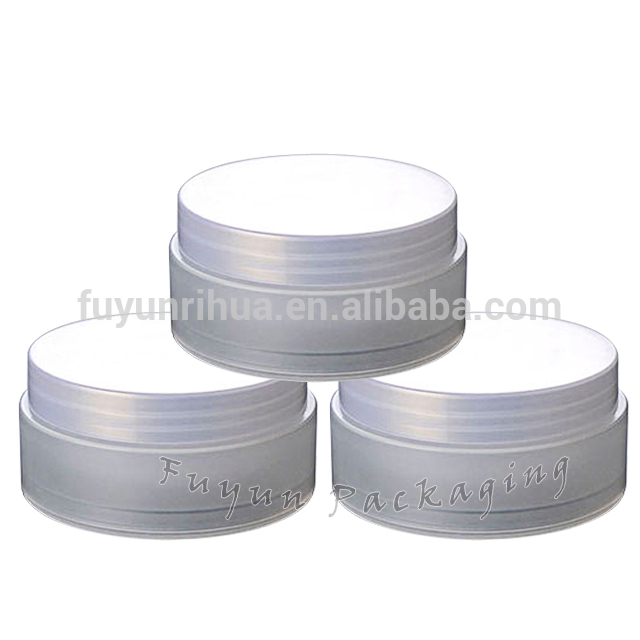 Fuyun 100g Frosted Matt White Double Wall Plastic PP Jars