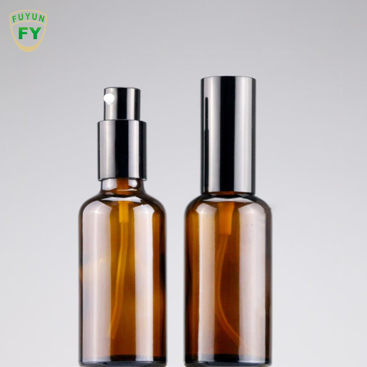 Fuyun 10ml 15ml 20ml 30ml 50ml 100ml Amber Lotion Bottle Pump Glass Spray Bottle
