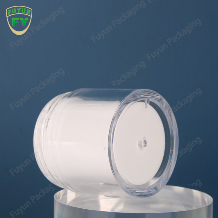 Fuyun 20g 30g 50g Skin Care Packaging Cosmetic Jar Double Wall Ps Face Cream Jars