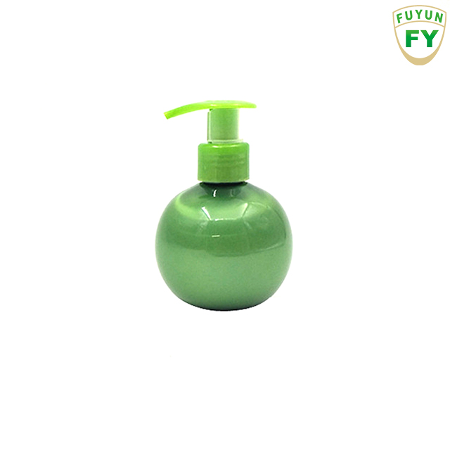 Fuyun 220g Round ball shape plastic toothpaste bottles high quality PET saleratus toothpaste ball bottle with plastic pump