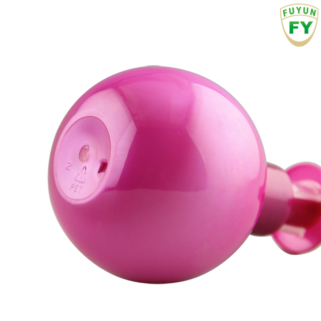 Fuyun 220g Round ball shape plastic toothpaste bottles high quality PET saleratus toothpaste ball bottle with plastic pump