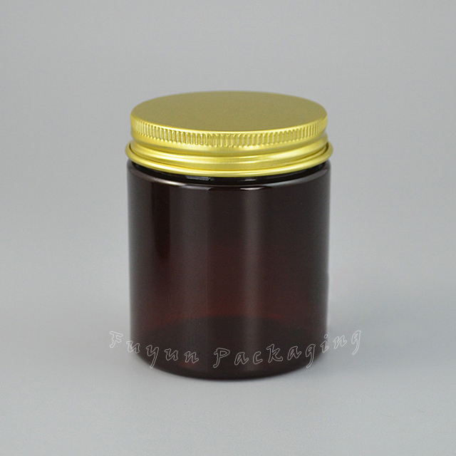 Fuyun 30g/50g/80g High End Round Packaging Cosmetic Cream Containers Skin Care Plastic Empty Amber Cream Skincare Packaging Jar