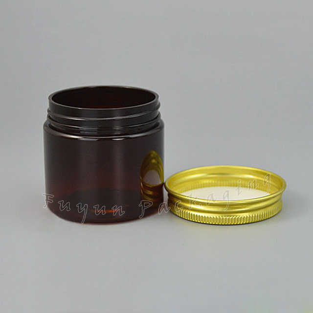 Fuyun 30g/50g/80g High End Round Packaging Cosmetic Cream Containers Skin Care Plastic Empty Amber Cream Skincare Packaging Jar