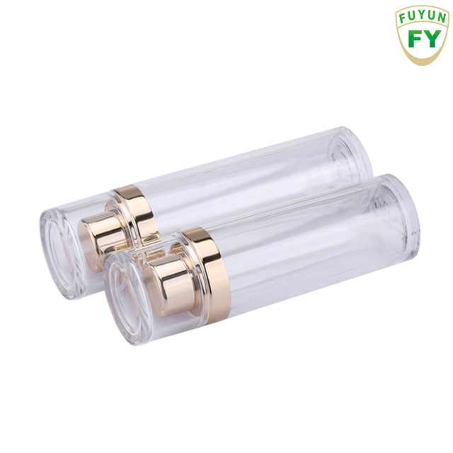 Fuyun 30ml 100ml 120ml 180ml Luxury Gold Acrylic Lotion Serum Pump Bottle Plastic Empty Serum Lotion Bottles