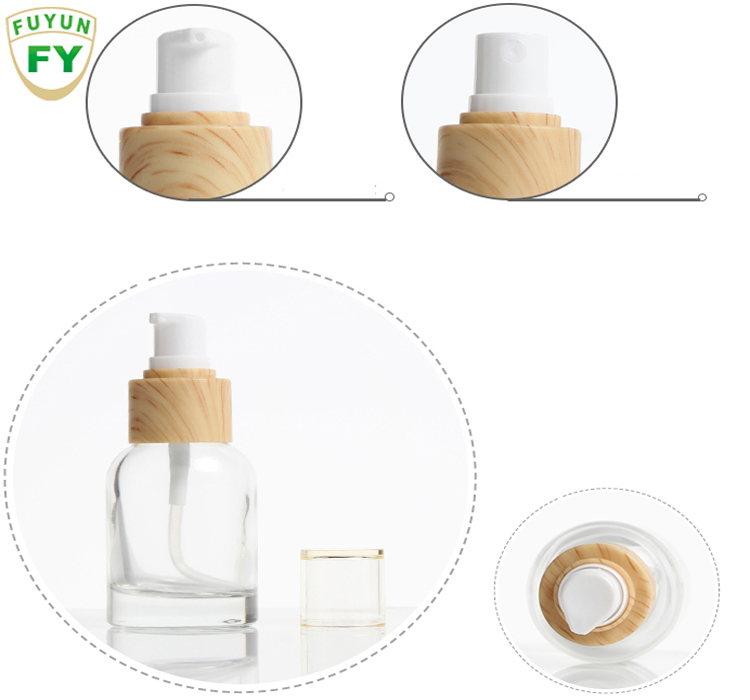Fuyun 50g/40ml/100ml/120ml Glass Bottle and Cream Jars Empty Cosmetic Container and Packaging
