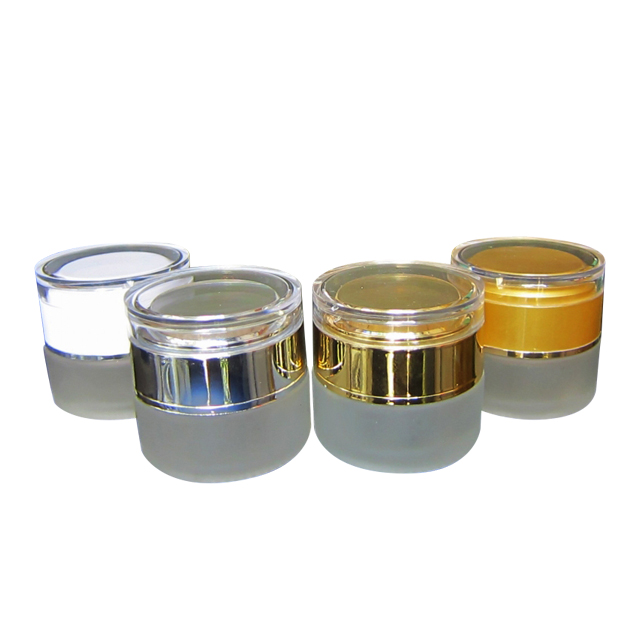 Fuyun 50g China supplier small double acrylic jar custom cream pack jar & hair care jar container