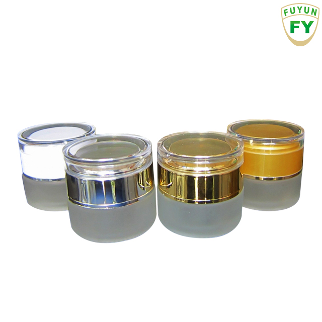 Fuyun 50g China supplier small double acrylic jar custom cream pack jar & hair care jar container