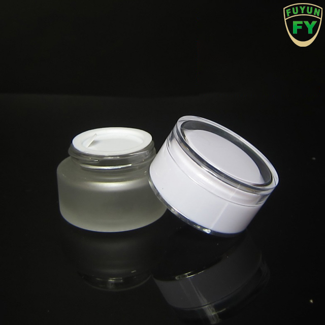 Fuyun 50g China supplier small double acrylic jar custom cream pack jar & hair care jar container