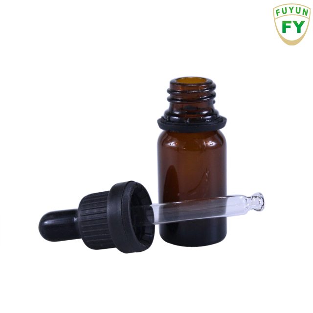 Fuyun 5ml 10ml 15ml 20ml 30ml 50ml Cosmetic Glass Amber Essential Oil Dropper Bottle with Glass Dropper