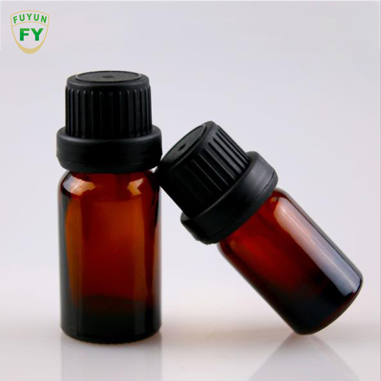 Fuyun 5ml 10ml 15ml 50ml 100ml Mini Amber Glass Essential Oil Bottle with Insert Dropper