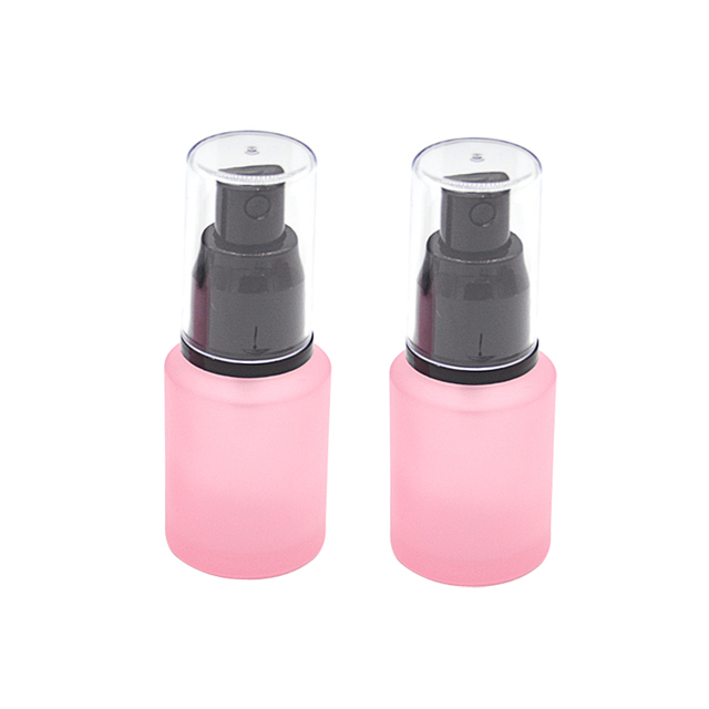Fuyun Cosmetic Packaging Empty 30ml Perfume Serum Pump Spray Glass Lotion Bottle with Pump