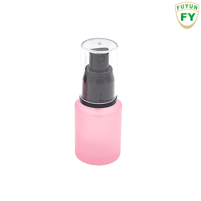 Fuyun Cosmetic Packaging Empty 30ml Perfume Serum Pump Spray Glass Lotion Bottle with Pump