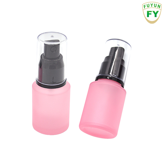 Fuyun Cosmetic Packaging Empty 30ml Perfume Serum Pump Spray Glass Lotion Bottle with Pump