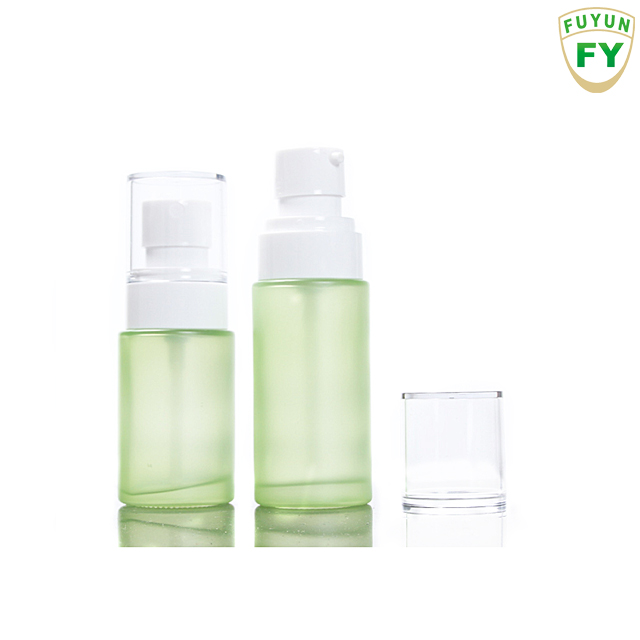 Fuyun Cosmetic Packaging Glass Foundation Dispenser Serum Pump Pressure Spray Bottle and Cream Jars