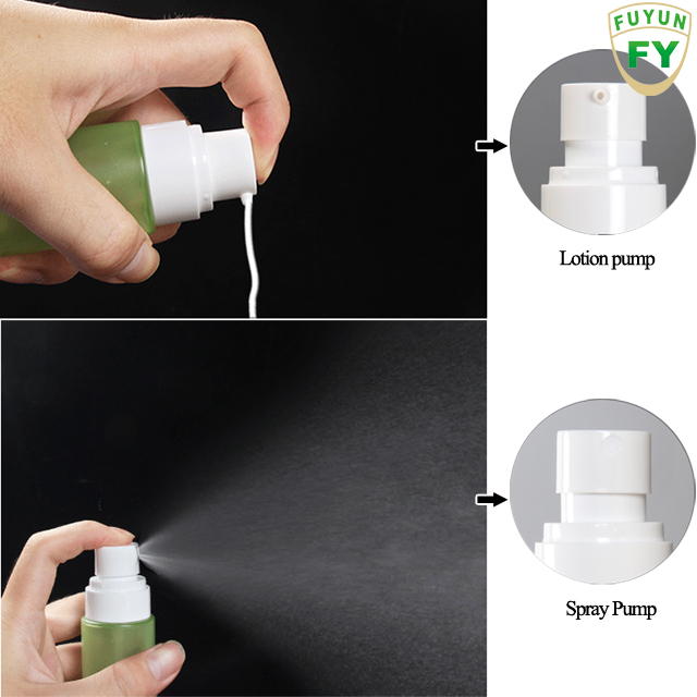 Fuyun Cosmetic Packaging Glass Foundation Dispenser Serum Pump Pressure Spray Bottle and Cream Jars