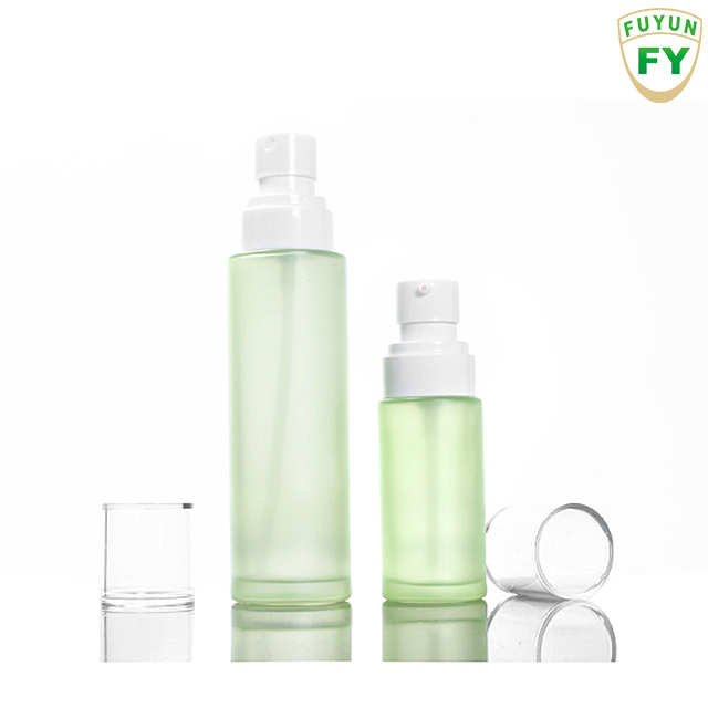 Fuyun Cosmetic Packaging Glass Foundation Dispenser Serum Pump Pressure Spray Bottle and Cream Jars