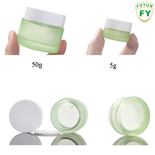 Fuyun Cosmetic Packaging Glass Foundation Dispenser Serum Pump Pressure Spray Bottle and Cream Jars