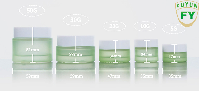 Fuyun Cosmetic Packaging Glass Foundation Dispenser Serum Pump Pressure Spray Bottle and Cream Jars