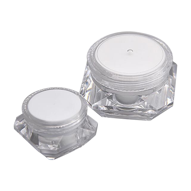 Fuyun Cosmetic Packing Plastic Container Jar Acrylic Double Wall Plastic Container Jar