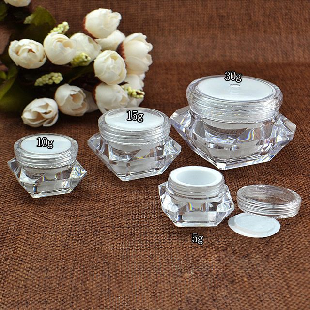 Fuyun Cosmetic Packing Plastic Container Jar Acrylic Double Wall Plastic Container Jar