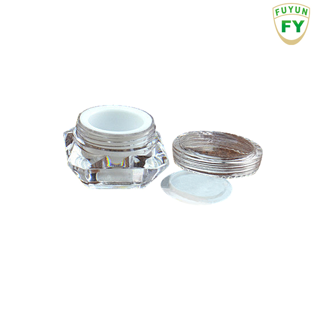 Fuyun Cosmetic Packing Plastic Container Jar Acrylic Double Wall Plastic Container Jar