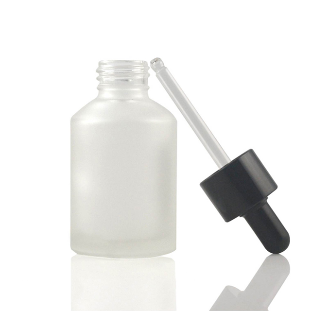 Fuyun Cosmetic packaging serum essential oil amber green clear 60ml Glass Dropper Bottle for skin care