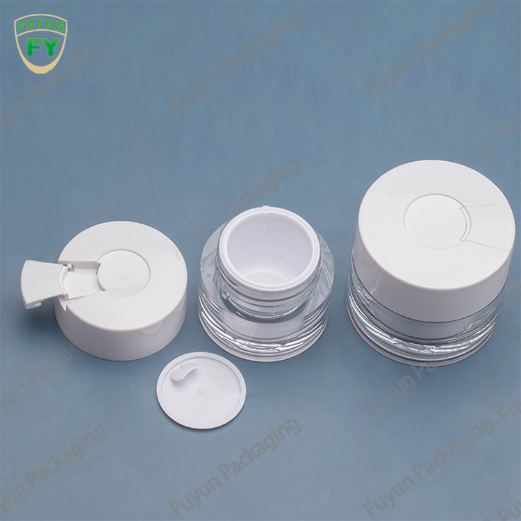 Fuyun Eco Friendly Plastic Eye Cream Jar Container 50g Acrylic Cosmetic Jar