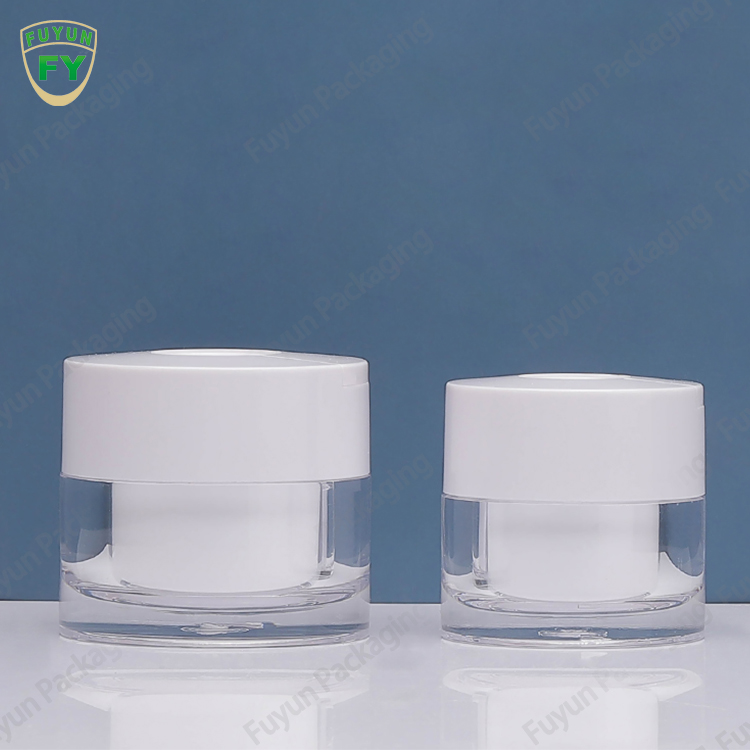 Fuyun Eco Friendly Plastic Eye Cream Jar Container 50g Acrylic Cosmetic Jar