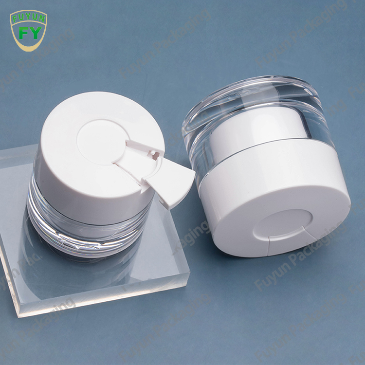 Fuyun Eco Friendly Plastic Eye Cream Jar Container 50g Acrylic Cosmetic Jar