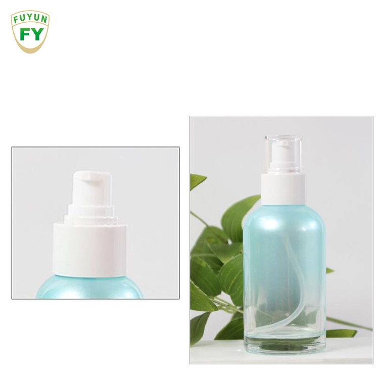 Fuyun Empty Perfume Bottles Bulk 40ml 100ml 120ml Blue Spray Glass Bottle with Pump