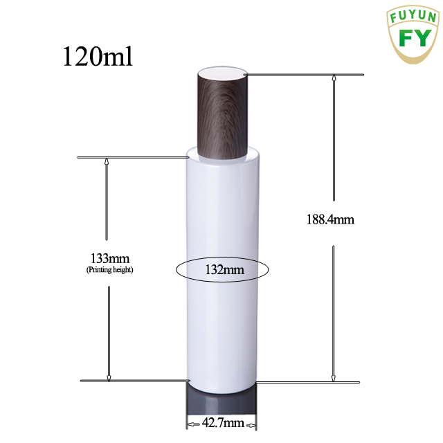 Fuyun Environmental bamboo cap 120ml cosmetic cream glass bottle with wooden lid