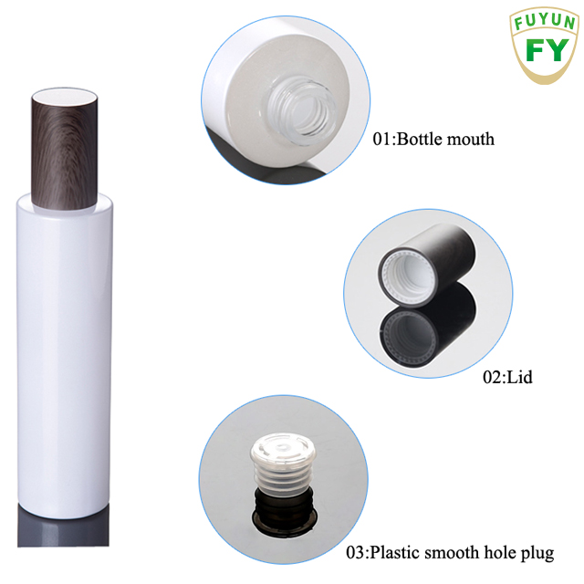 Fuyun Environmental bamboo cap 120ml cosmetic cream glass bottle with wooden lid