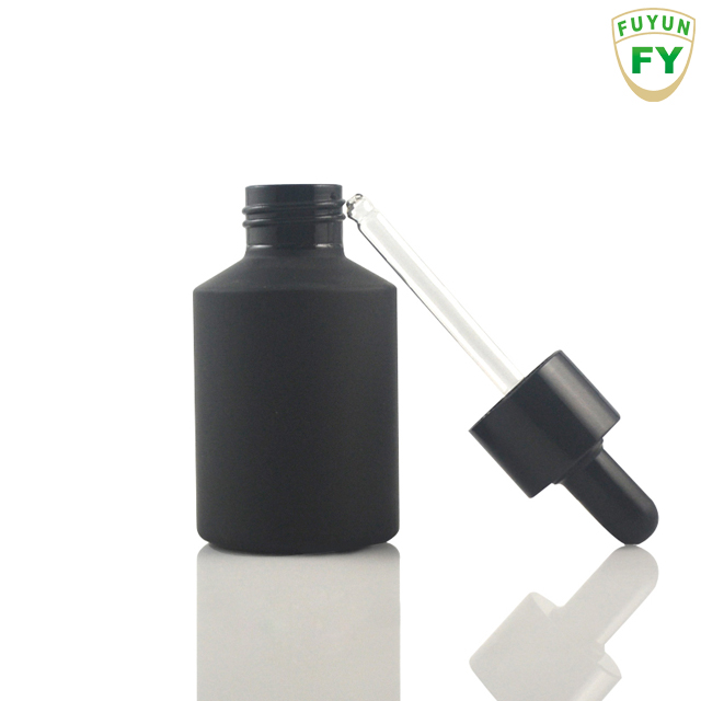 Fuyun Essential oil Dropper bottle 60ml amber glass e juice liquid bottle with screw dropper cap