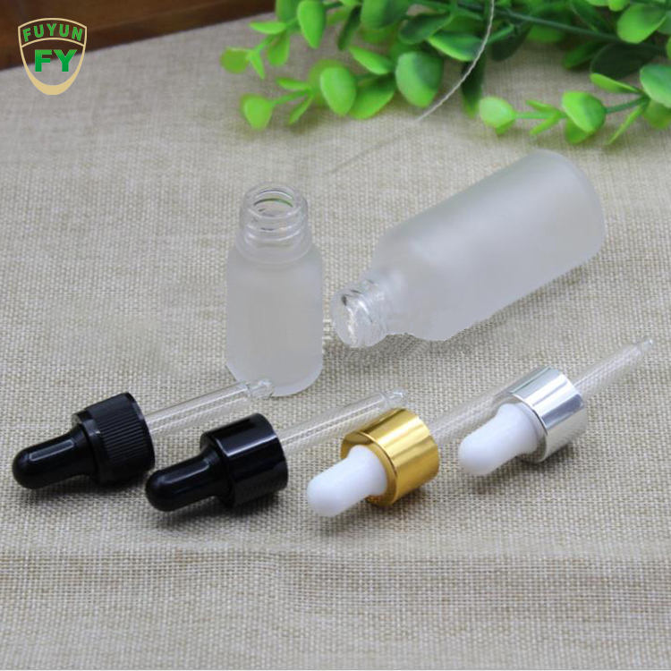 Fuyun Factory Price 100ml Cosmetic Serum Bottle Essential Oil Frosted Dropper Glass Bottles