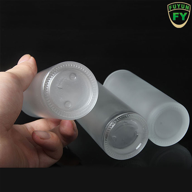 Fuyun Fast Shipping Variety Size Luxury Skin Care Jar 100ml Empty Frosted Glass Cosmetic Lotion Pump Bottles