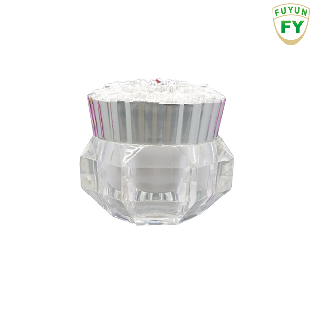 Fuyun Fast Shipping Wholesale Luxury Cosmetic Sample Packaging Fancy 15g Eye Cream Acrylic Empty Cosmetic Jars