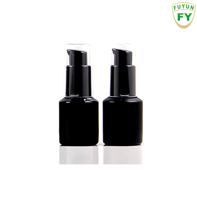 Fuyun Fast shipping 15ml green frosted glass lotion bottle