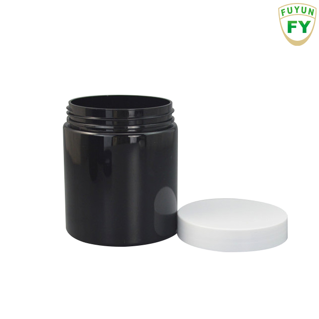 Fuyun Fast shipping 250g big black facial pet plastic cream jar