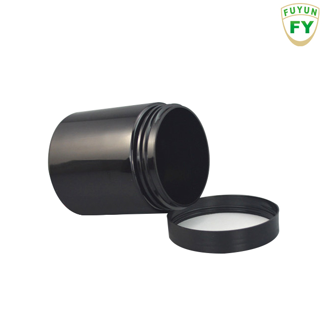Fuyun Fast shipping 250g big black facial pet plastic cream jar