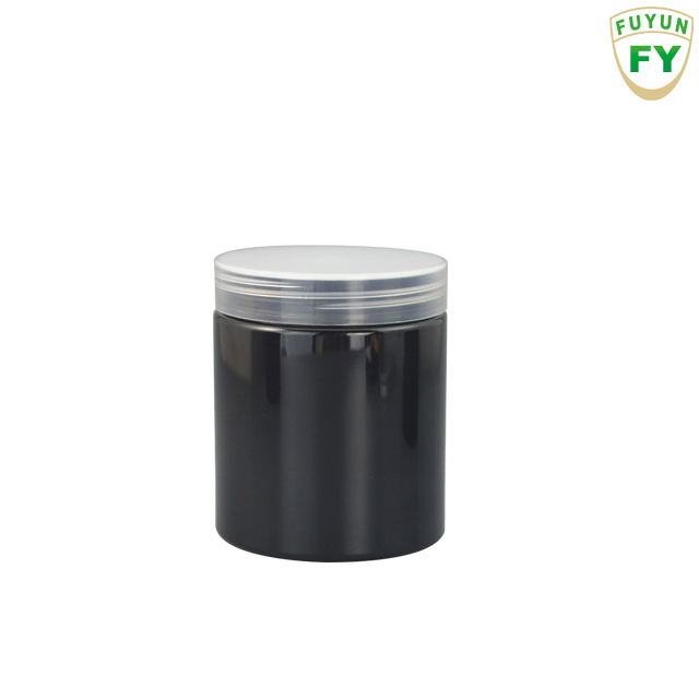 Fuyun Fast shipping 250g big black facial pet plastic cream jar