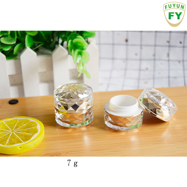 Fuyun Fast shipping 7g luxury new style design cosmetic acrylic cream jar
