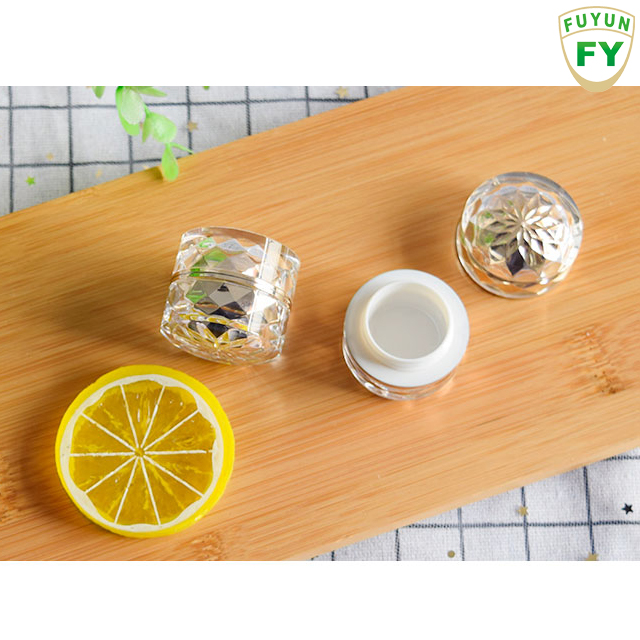 Fuyun Fast shipping 7g shiny gold round container box makeup acrylic jar