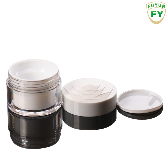 Fuyun Fast shipping Empty Gel Cosmetic Container 20g/30g/50g Double Wall Skin Care Facial Cream Jar