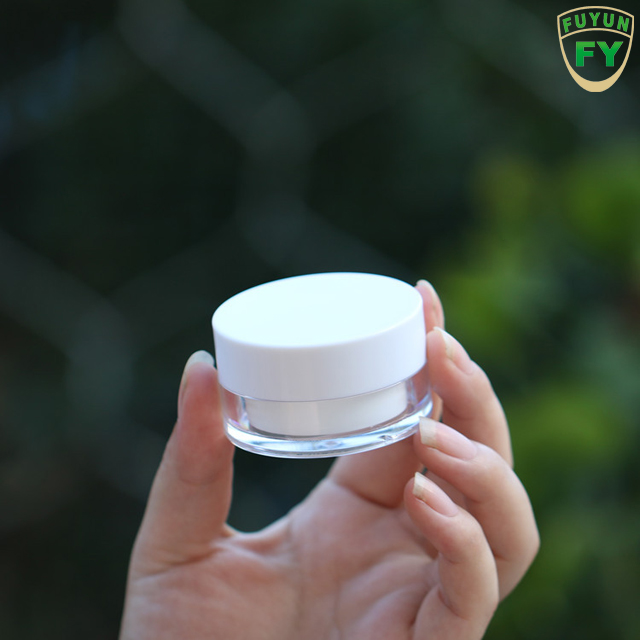 Fuyun Fast shipping Empty Gel Cosmetic Container 20g/30g/50g Double Wall Skin Care Facial Cream Jar
