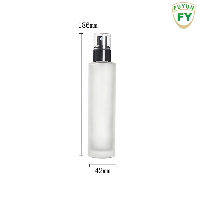 Fuyun Fast shipping high quality 120ml skin care toner frosted sprayer pump glass bottle