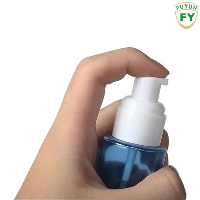 Fuyun Fast shipping new design series cosmetic light blue cream glass jar and bottle