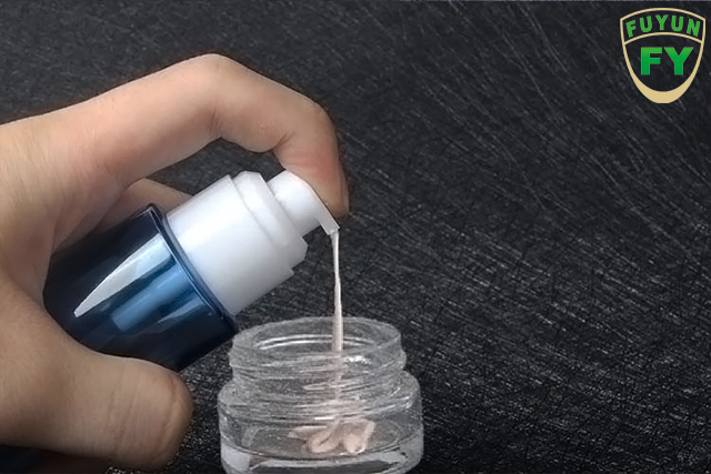 Fuyun Fast shipping new design series cosmetic light blue cream glass jar and bottle