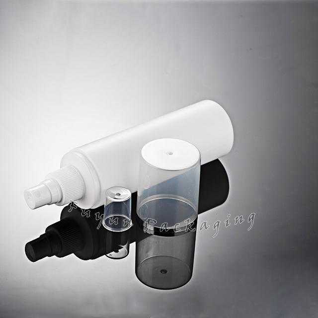 Fuyun Fast shipping wholesale plastic HDPE 120ml white cylinder spray pump bottle